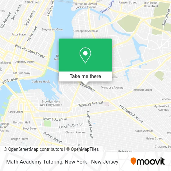 Math Academy Tutoring map