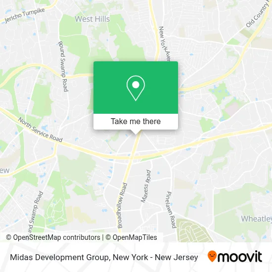 Midas Development Group map