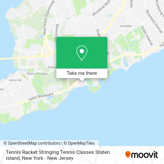 Tennis Racket Stringing Tennis Classes Staten Island map