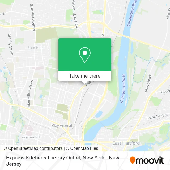Express Kitchens Factory Outlet map