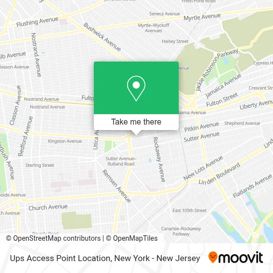 Ups Access Point Location map