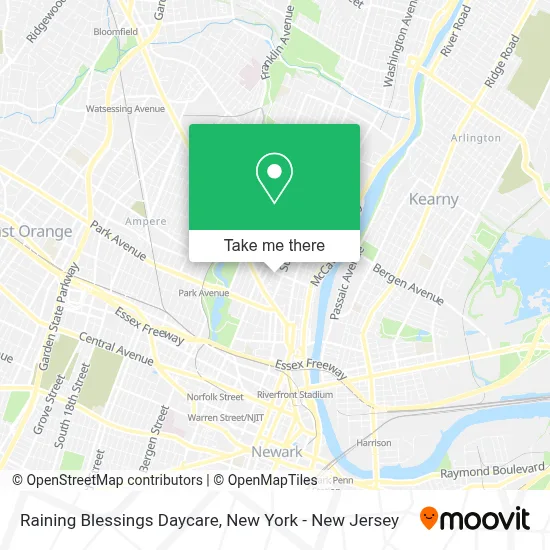 Raining Blessings Daycare map