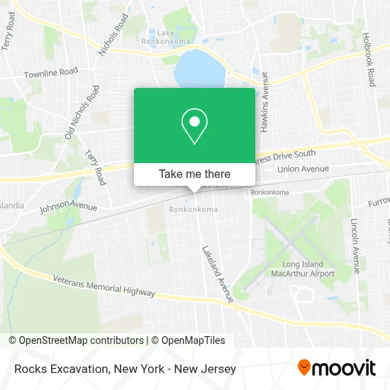 Rocks Excavation map