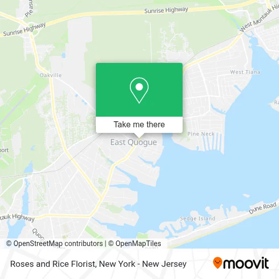 Roses and Rice Florist map