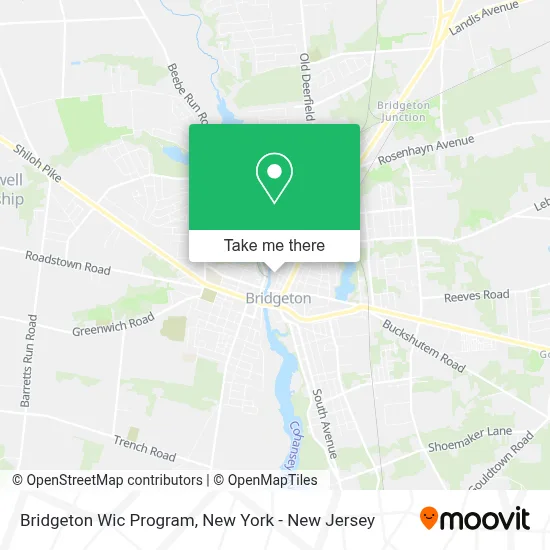 Bridgeton Wic Program map