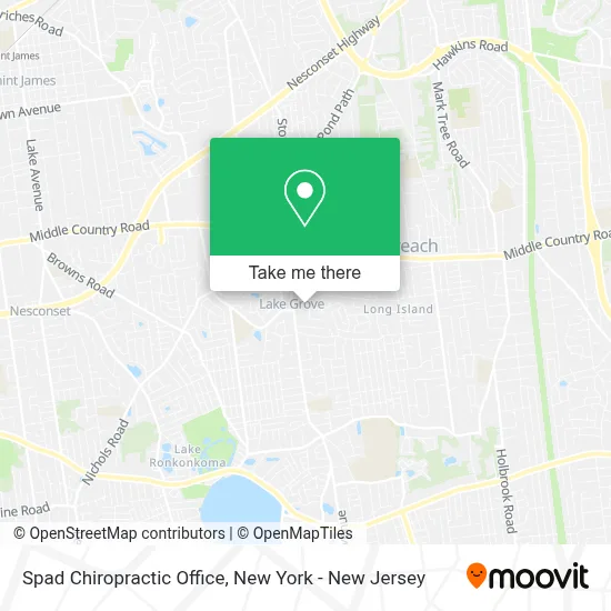 Spad Chiropractic Office map