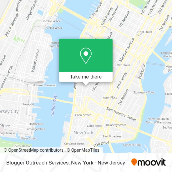 Blogger Outreach Services map