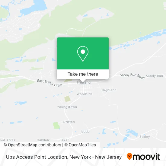 Ups Access Point Location map