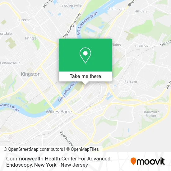 Commonwealth Health Center For Advanced Endoscopy map