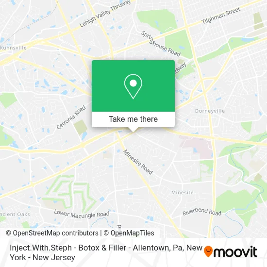 Inject.With.Steph - Botox & Filler - Allentown, Pa map