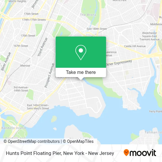 Hunts Point Floating Pier map