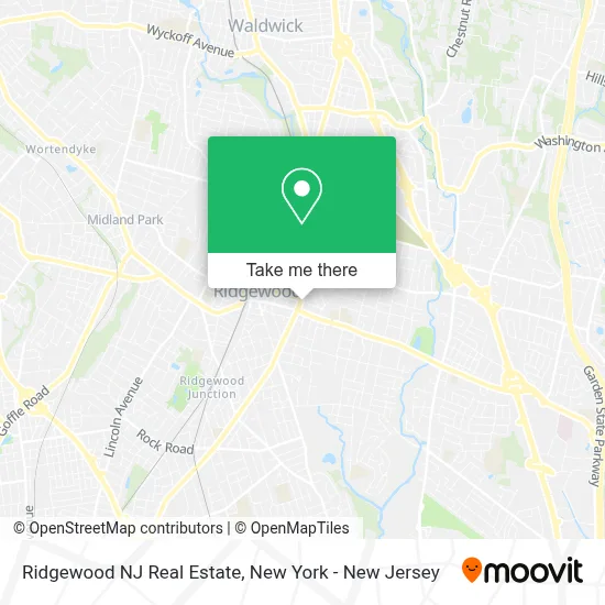 Ridgewood NJ Real Estate map