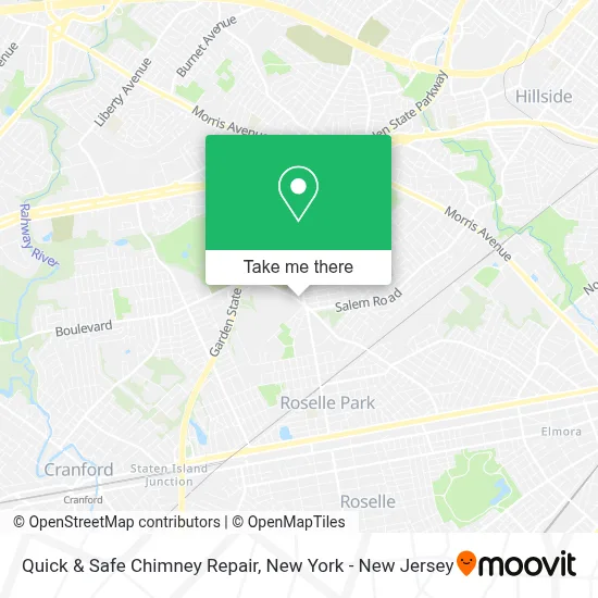 Quick & Safe Chimney Repair map