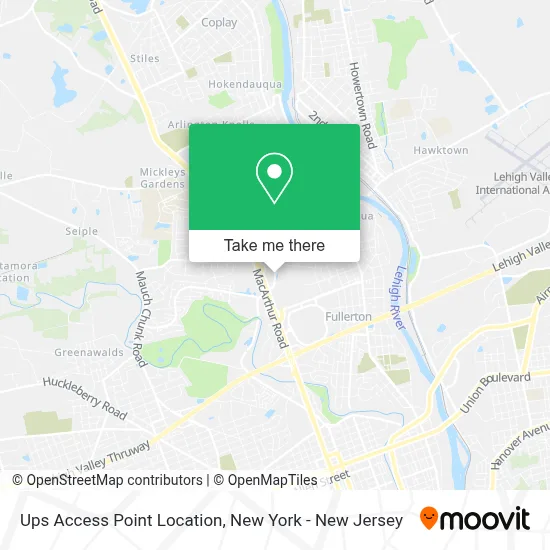 Ups Access Point Location map