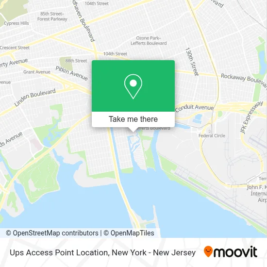 Ups Access Point Location map