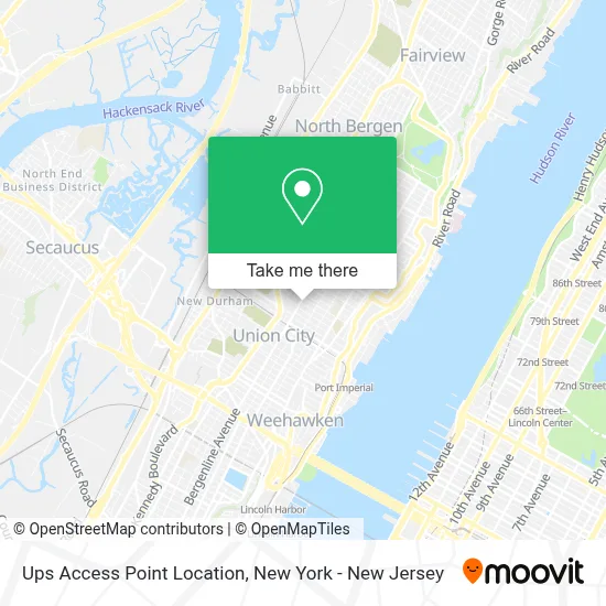 Ups Access Point Location map