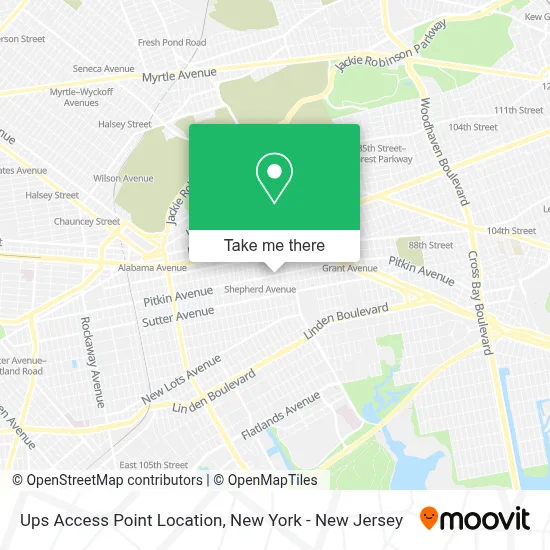 Ups Access Point Location map