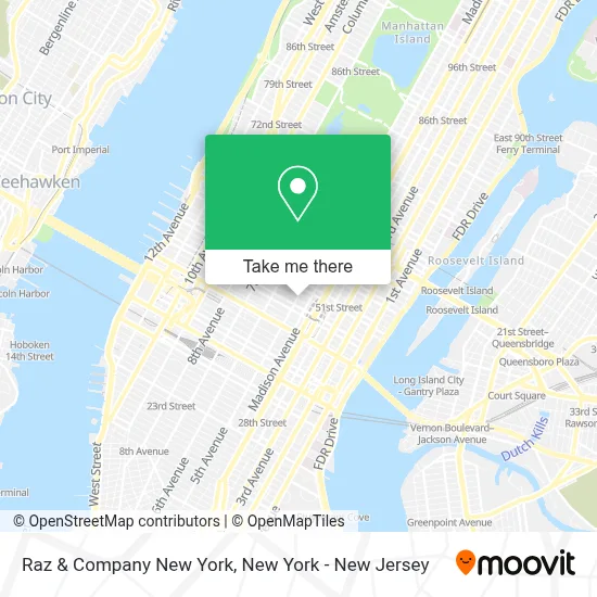 Raz & Company New York map