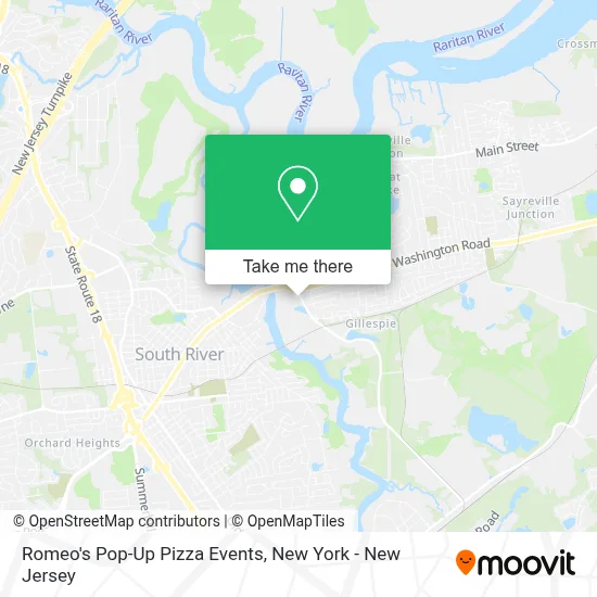 Romeo's Pop-Up Pizza Events map