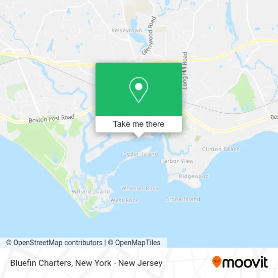 Bluefin Charters map
