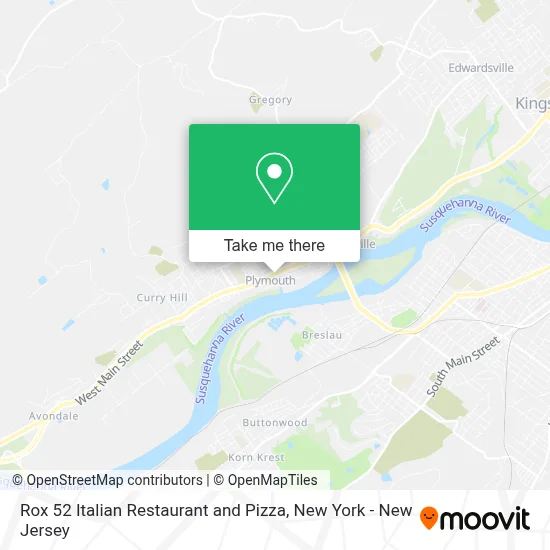 Rox 52 Italian Restaurant and Pizza map
