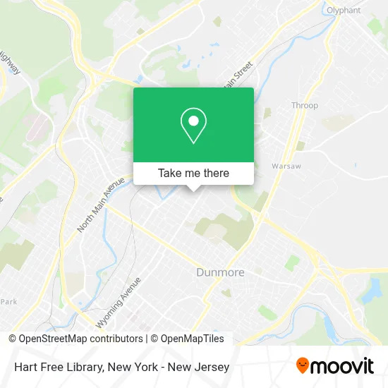 Hart Free Library map