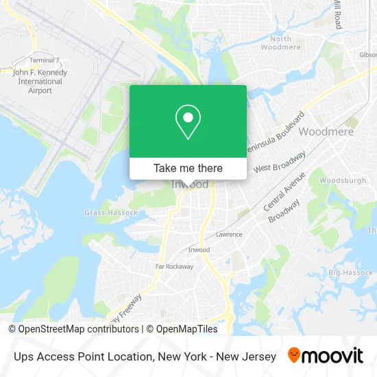 Ups Access Point Location map