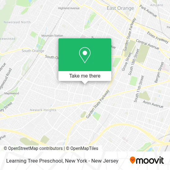 Learning Tree Preschool map