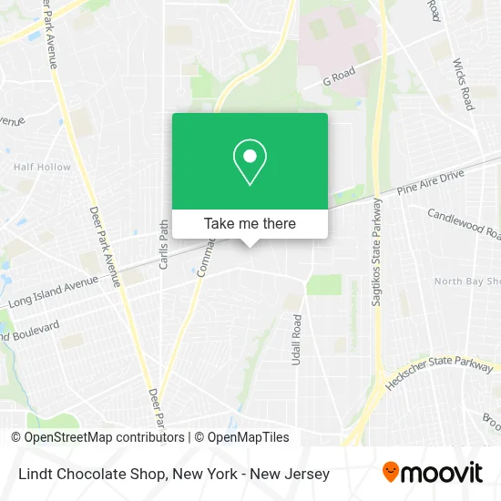 Lindt Chocolate Shop map