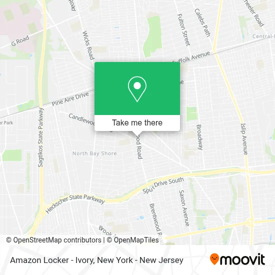 Amazon Locker - Ivory map