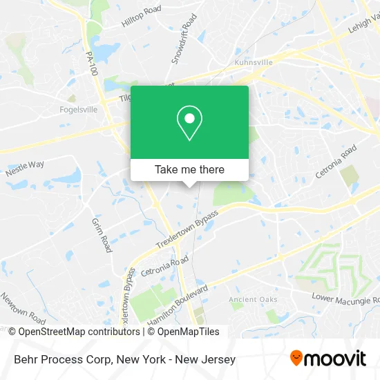 Behr Process Corp map