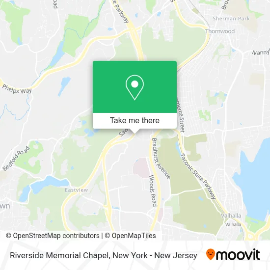 Riverside Memorial Chapel map
