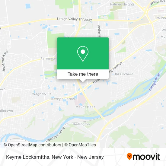 Keyme Locksmiths map