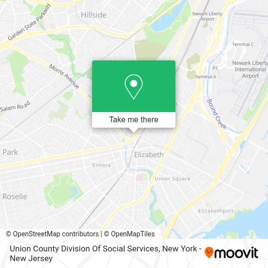 Union County Division Of Social Services map