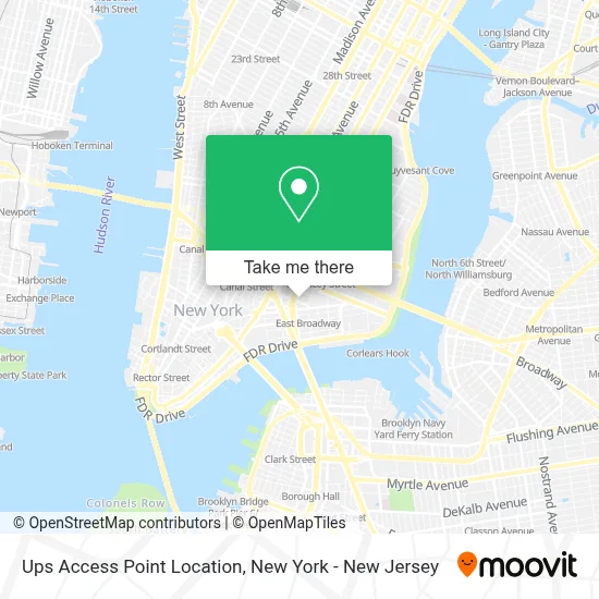 Ups Access Point Location map