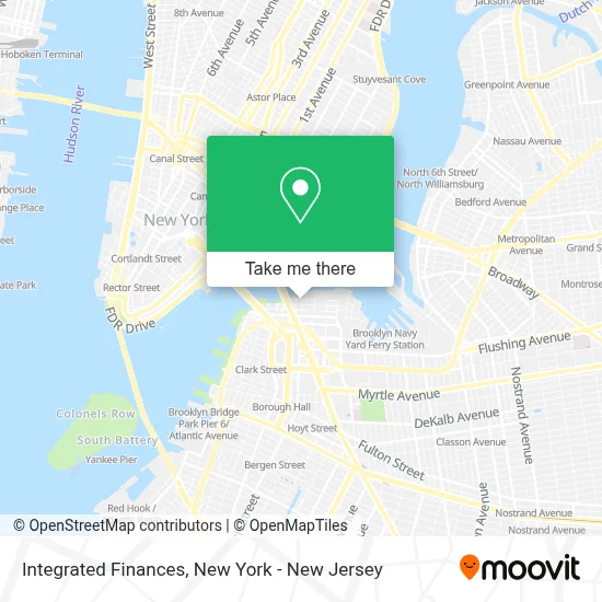 Integrated Finances map