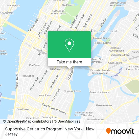 Supportive Geriatrics Program map