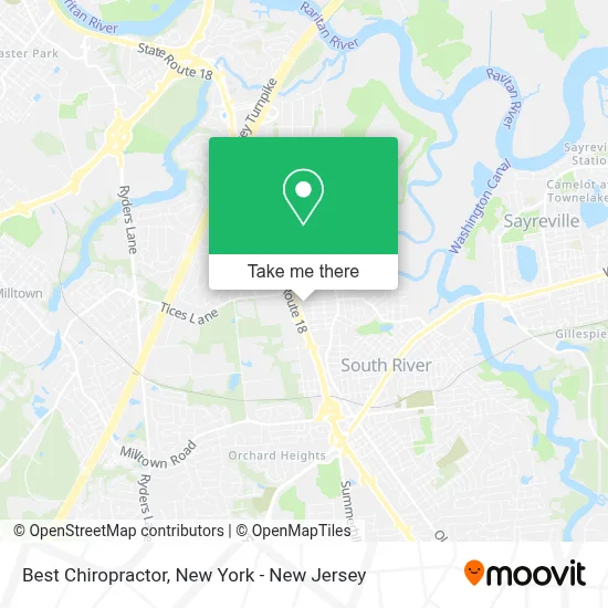 Best Chiropractor map