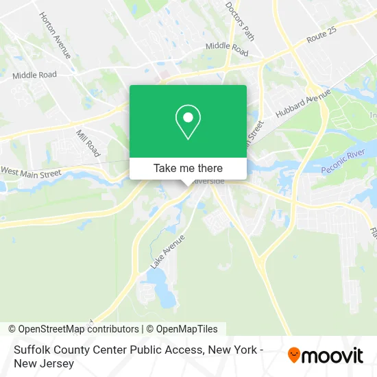 Suffolk County Center Public Access map