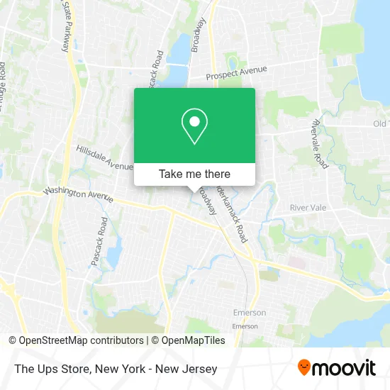 The Ups Store map