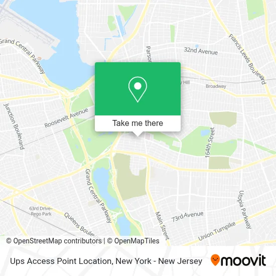 Ups Access Point Location map