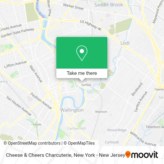 Cheese & Cheers Charcuterie map