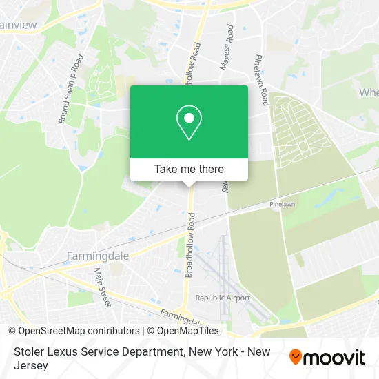 Stoler Lexus Service Department map