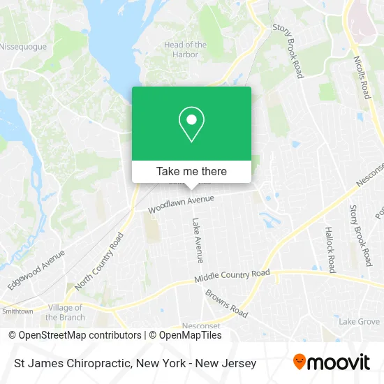 St James Chiropractic map