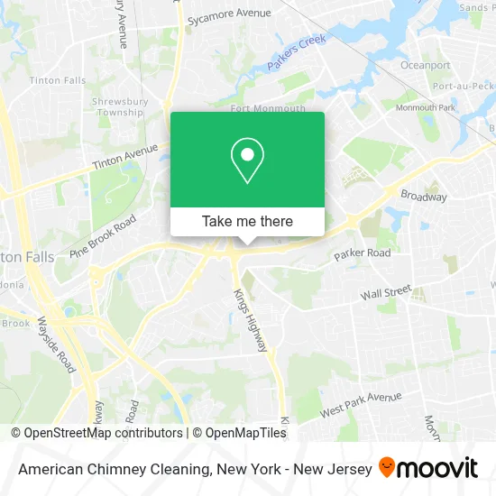 American Chimney Cleaning map