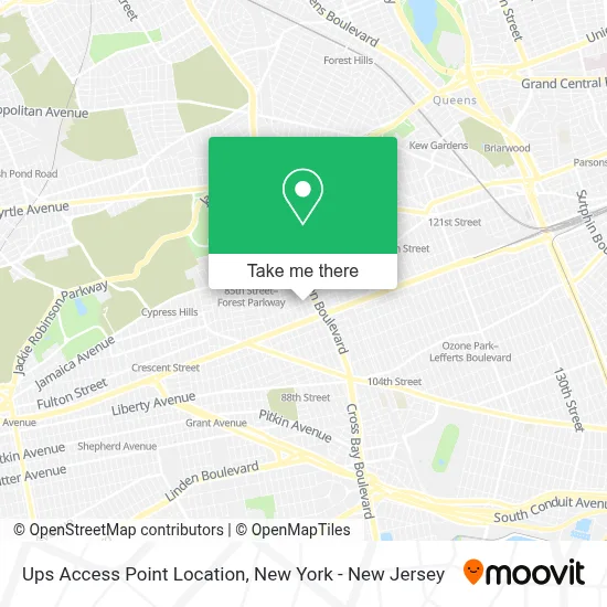 Ups Access Point Location map