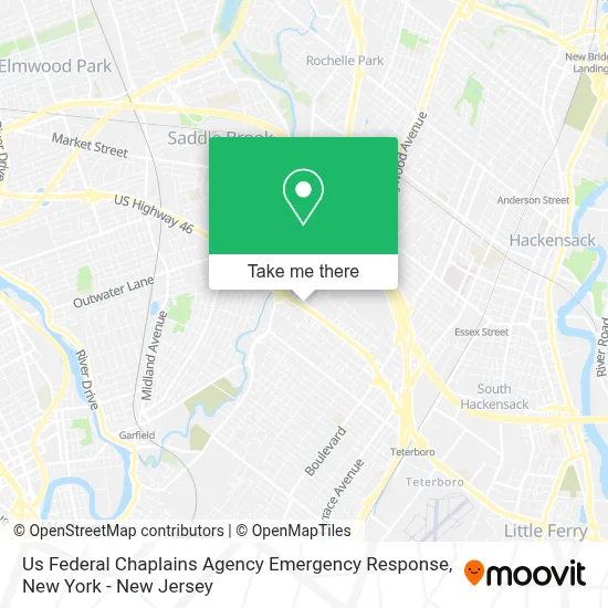 Us Federal Chaplains Agency Emergency Response map