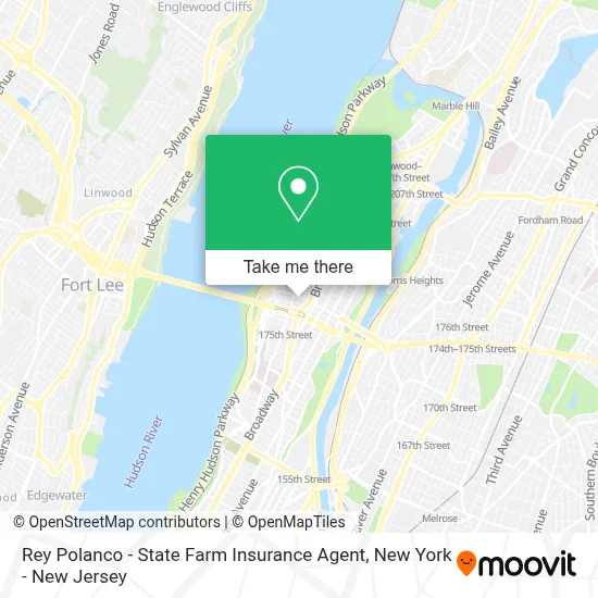 Rey Polanco - State Farm Insurance Agent map