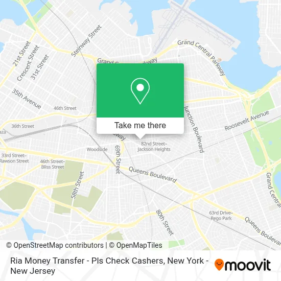 Ria Money Transfer - Pls Check Cashers map