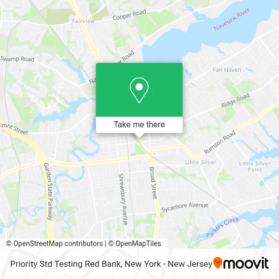 Priority Std Testing Red Bank map
